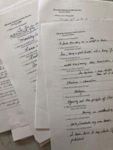 character Profile for writer
